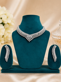 Radiant Elegance American Diamond Choker Set