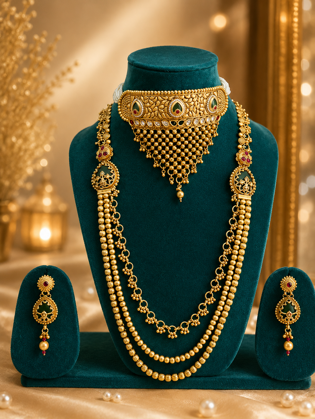 Maharani Heritage Long Necklace Set