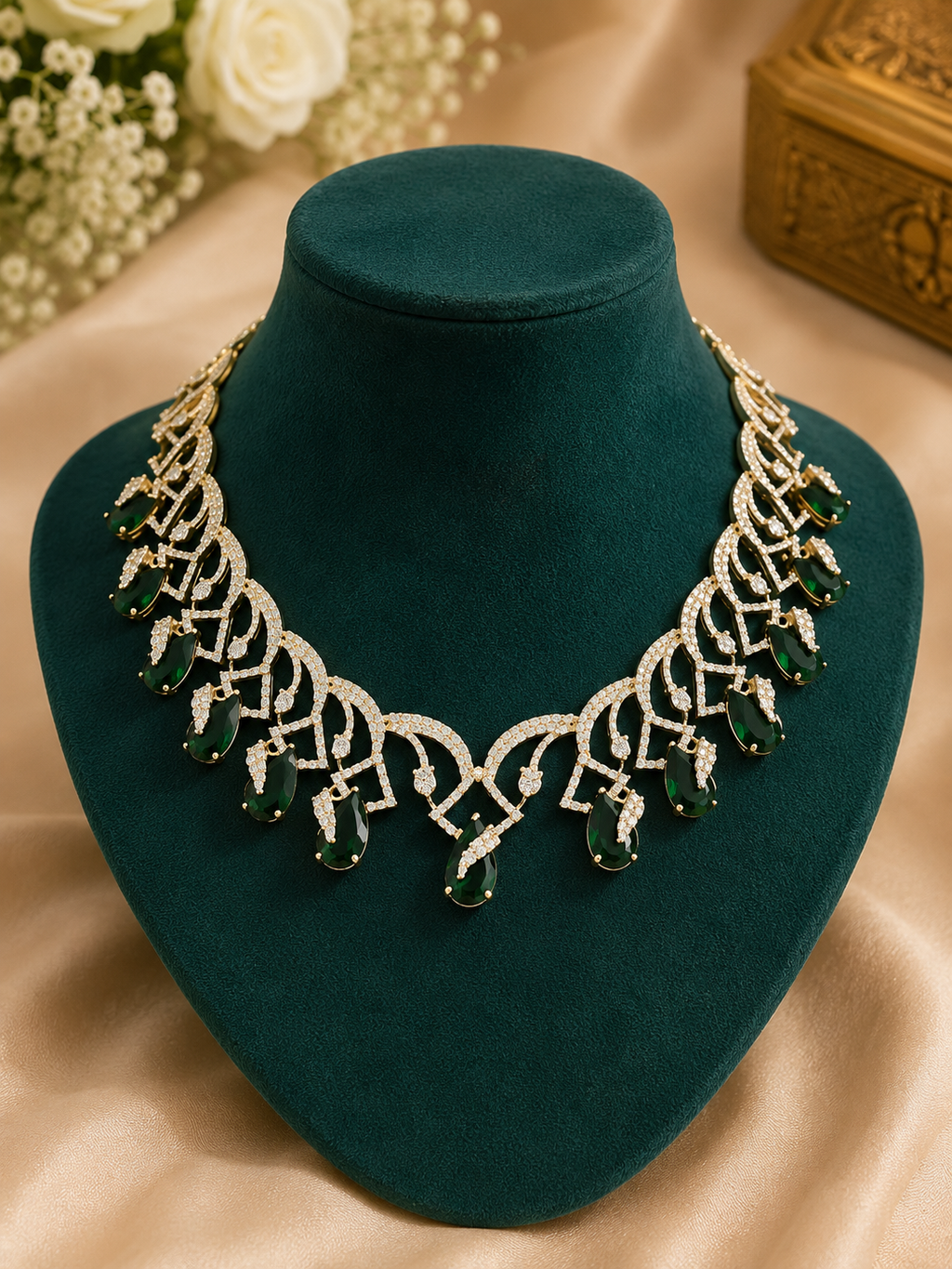 Emerald Royale Necklace Set