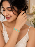 Aqua Serenity Gold Bracelet
