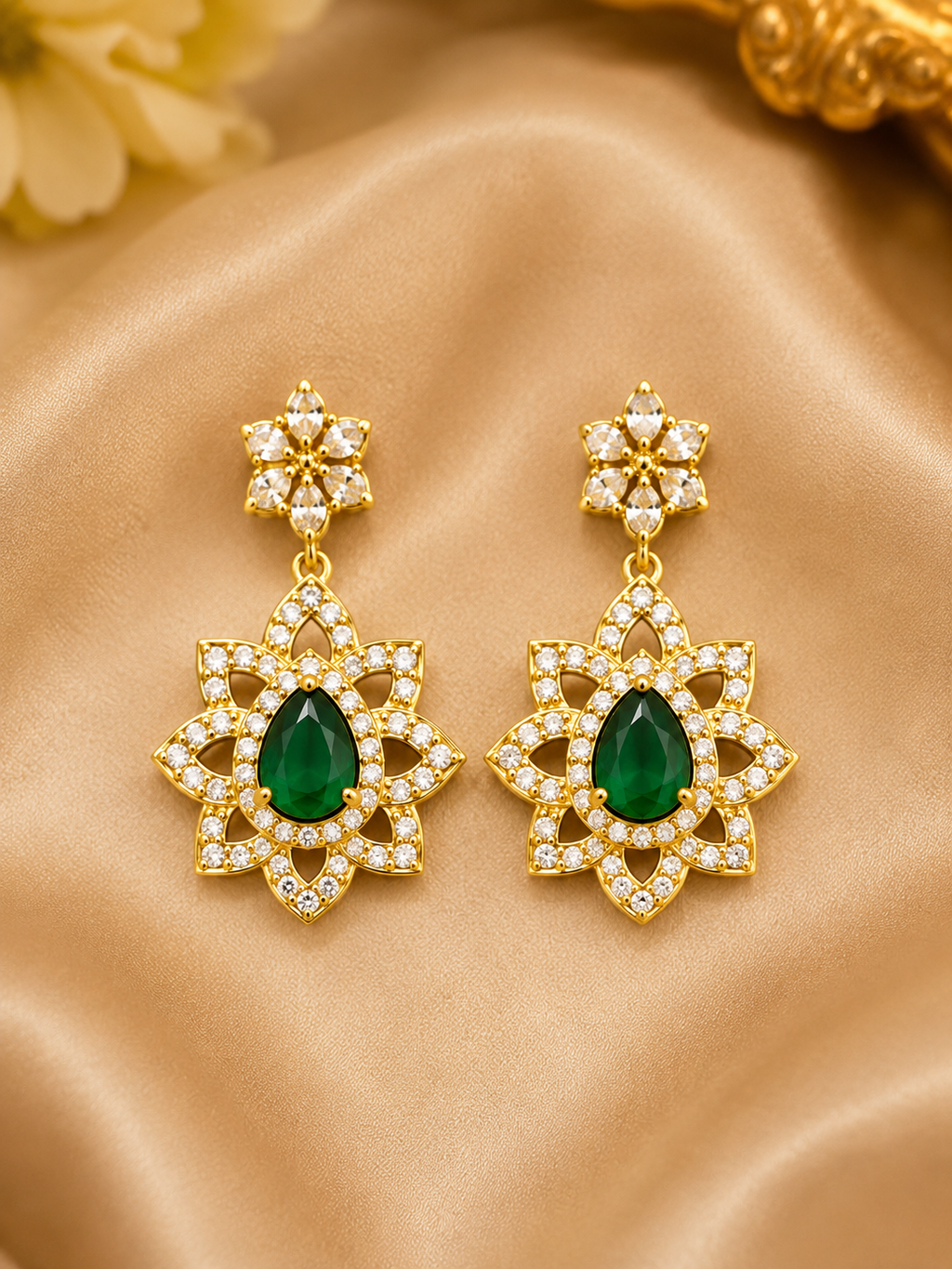 Emerald Grace Crystal Necklace Set