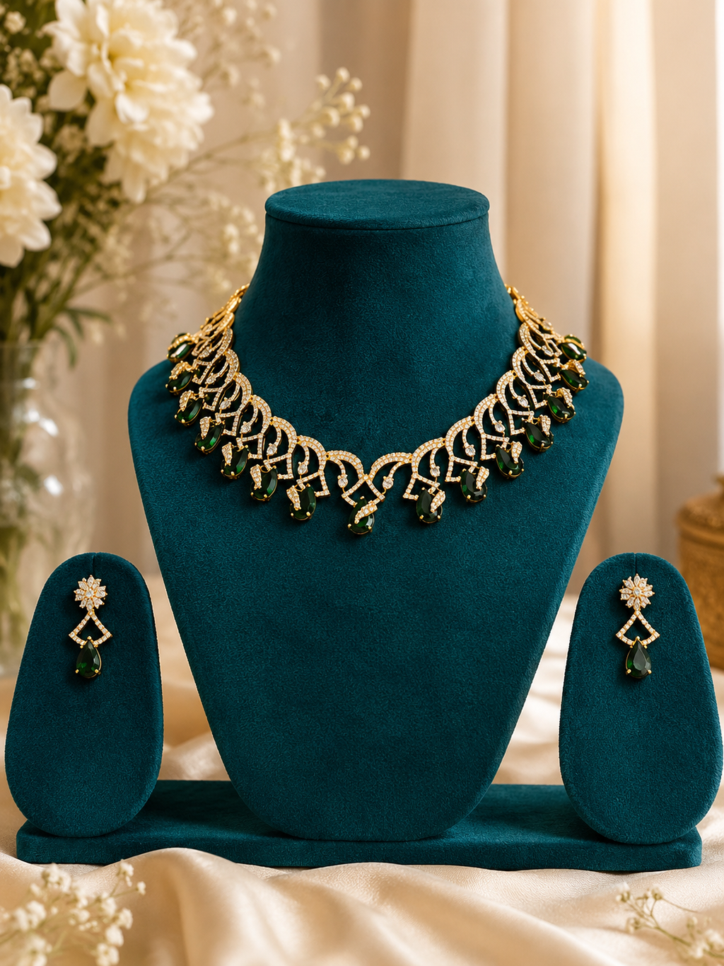 Emerald Royale Necklace Set
