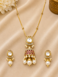 Royal Pearl Jhumki Pendant Necklace Set
