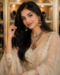 Royal Ruby Pearl Heritage Necklace Set