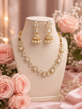 Praynil Regal Polki Pearl Elegance Necklace Set