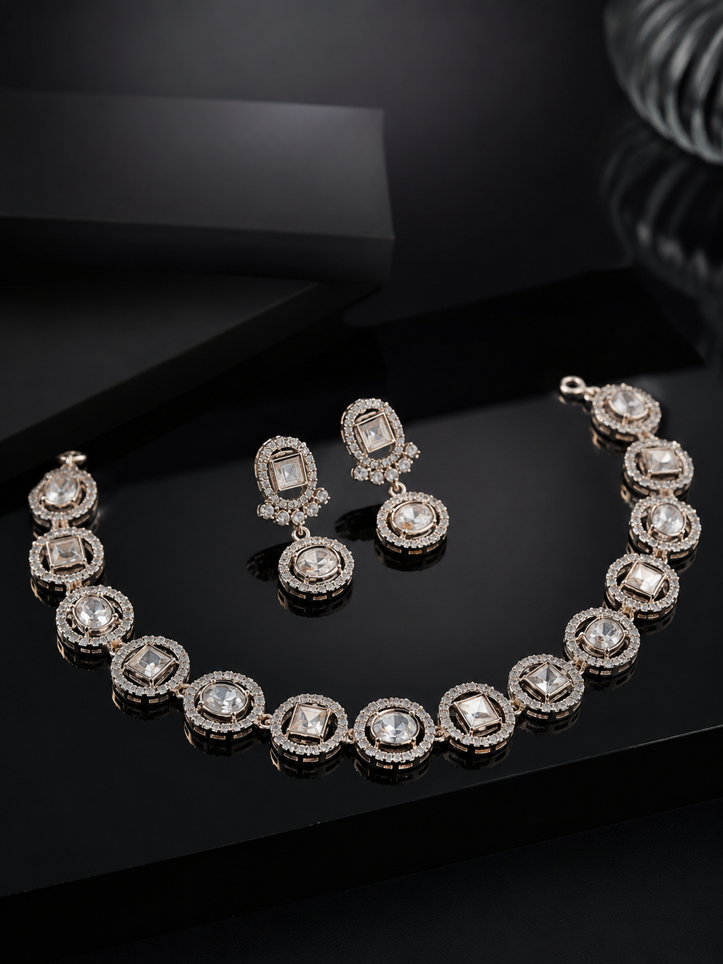 Praynil Royale Polki CZ Necklace Set