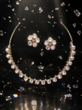 Praynil Tyaani Polki Floral Necklace Set
