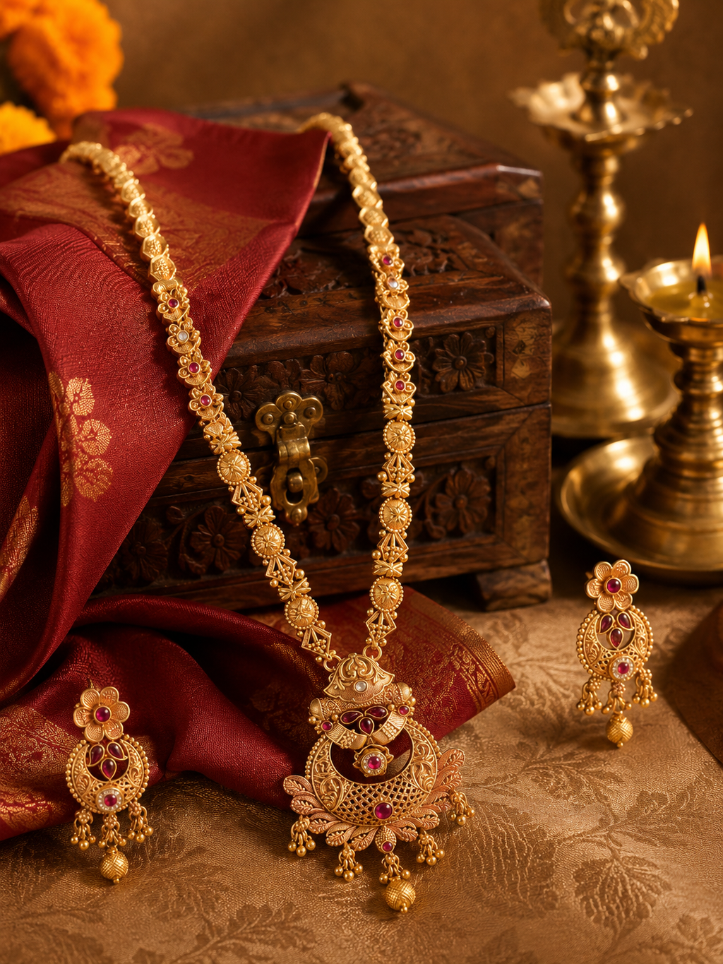 Maharani Mayura Necklace Set