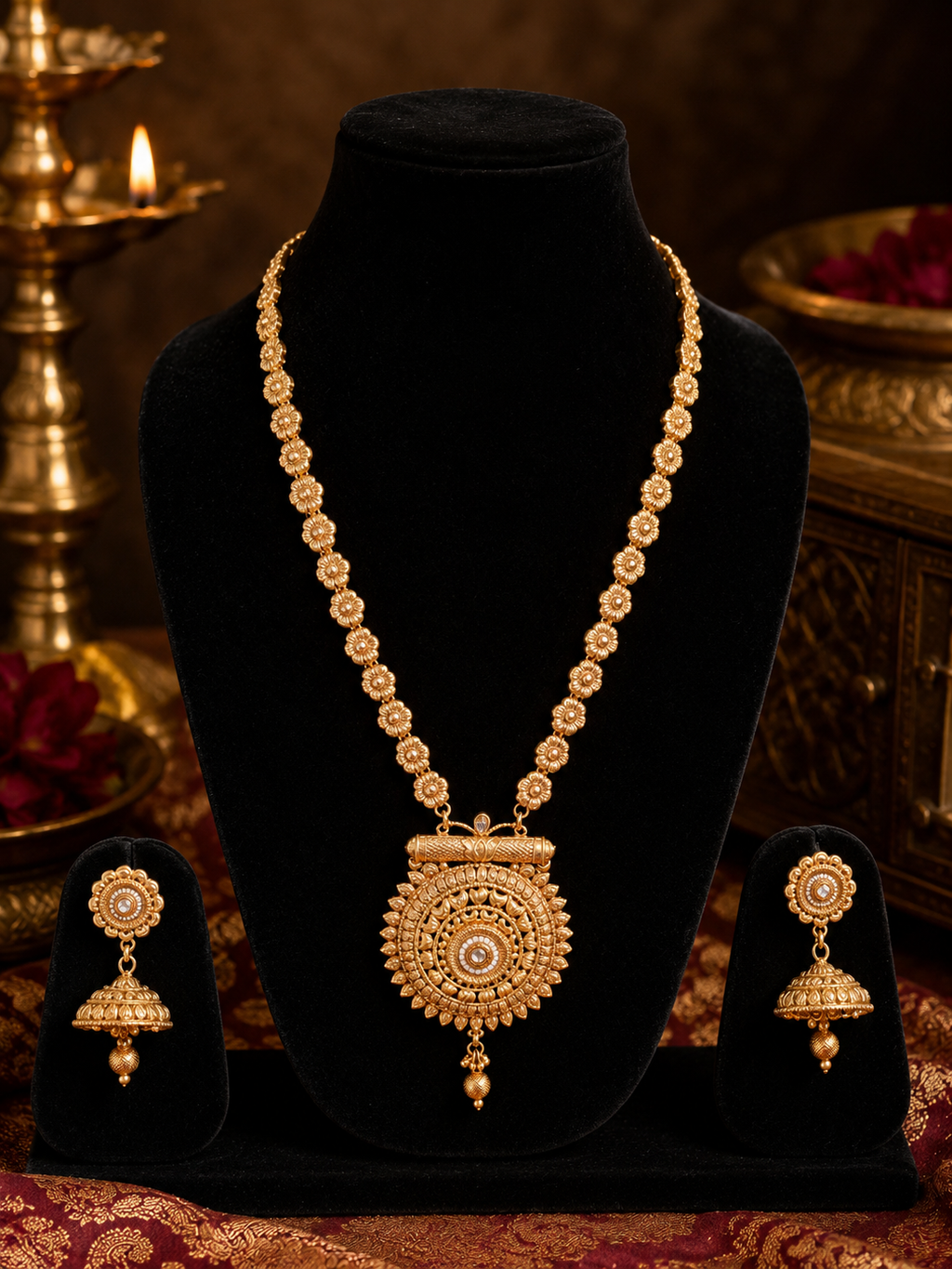 Surya Chakra Heritage Pendant Set