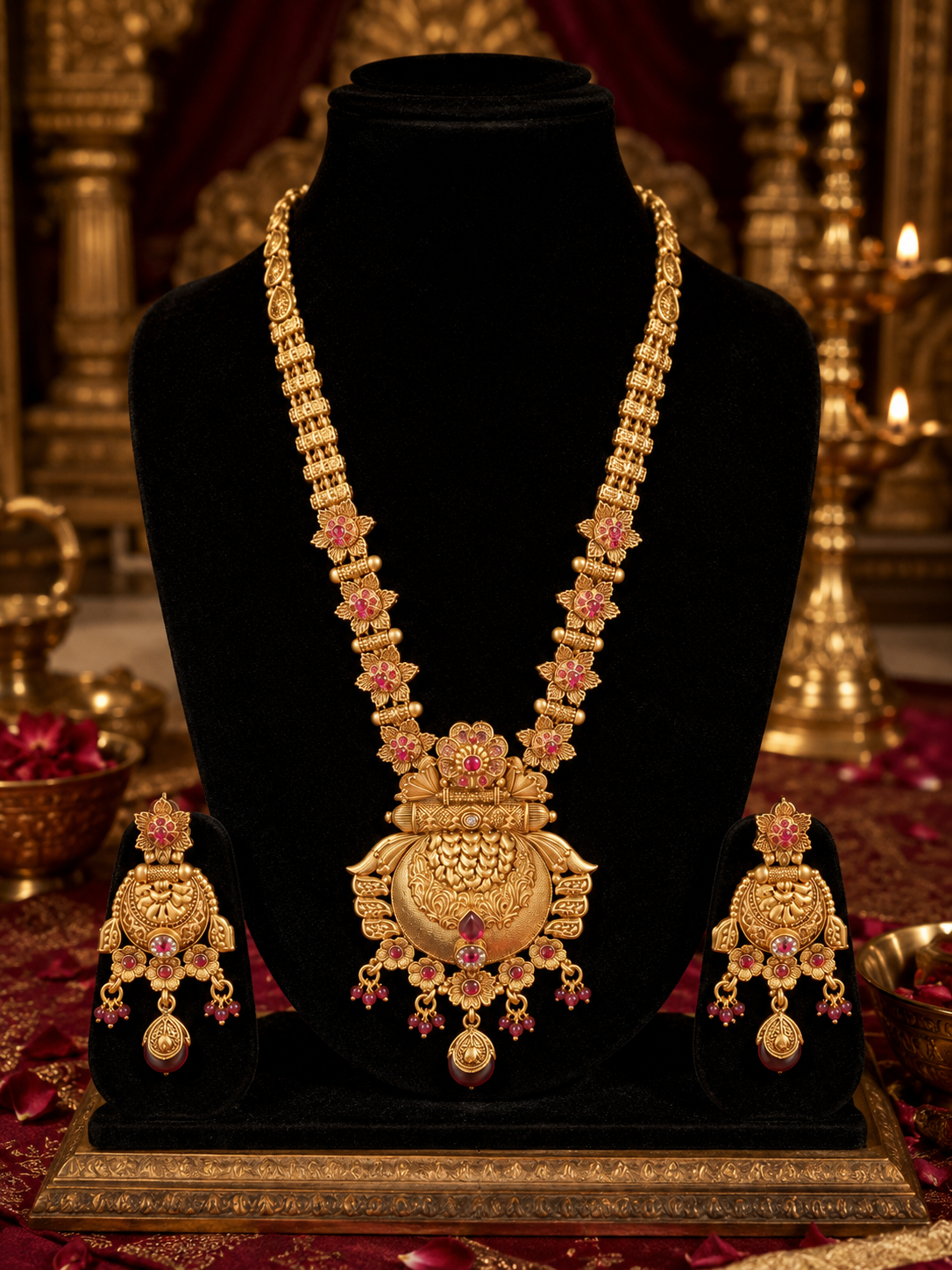Maharani Lakshmi Antique Necklace Set