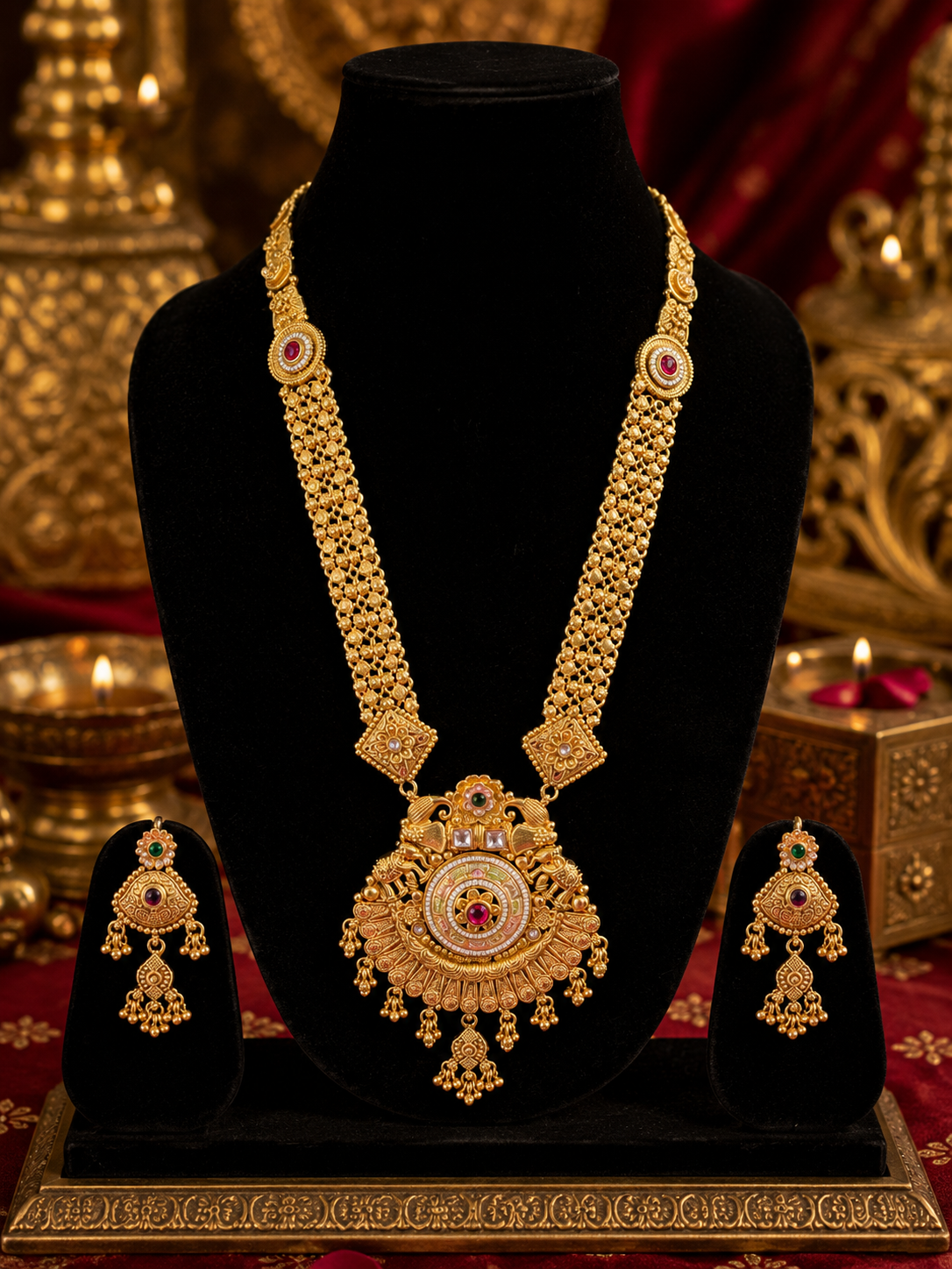 Queen's Heritage Temple Necklace Set