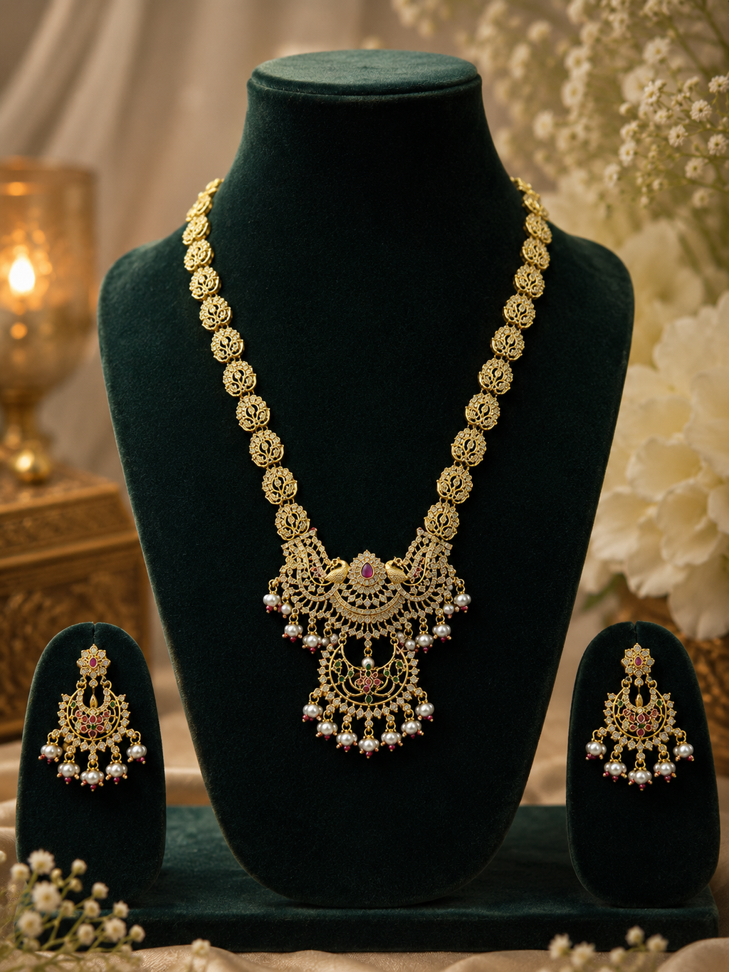 Peacock Royale Designer Necklace Set