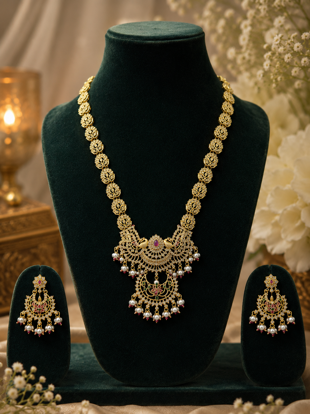 Peacock Royale Designer Necklace Set