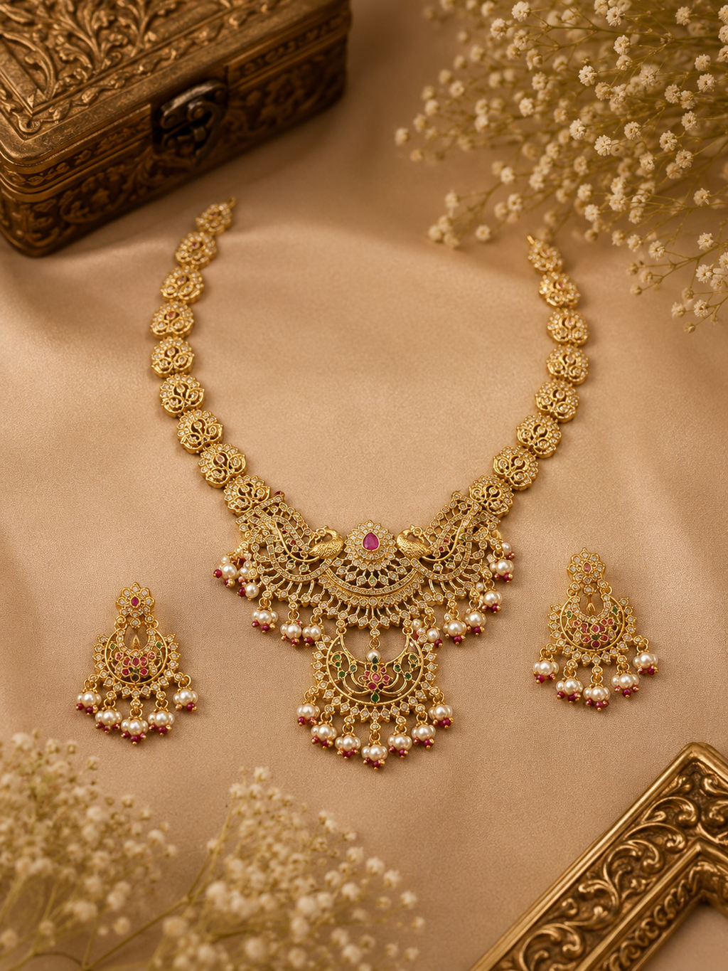 Peacock Royale Designer Necklace Set