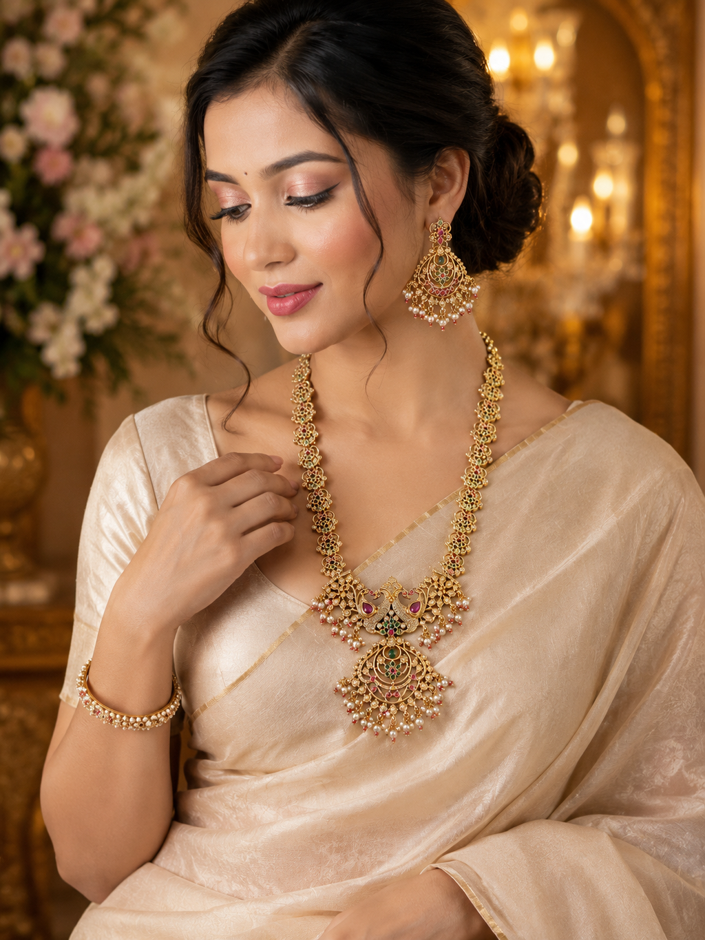 Varnika Peacock Bridal Set