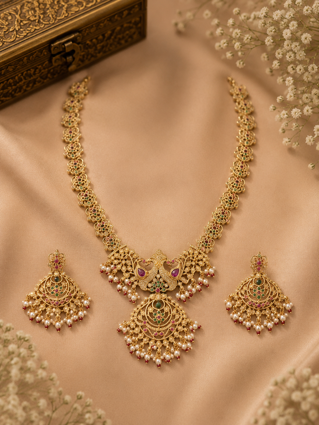 Varnika Peacock Bridal Set