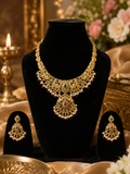 Aarna Peacock Pearl Necklace