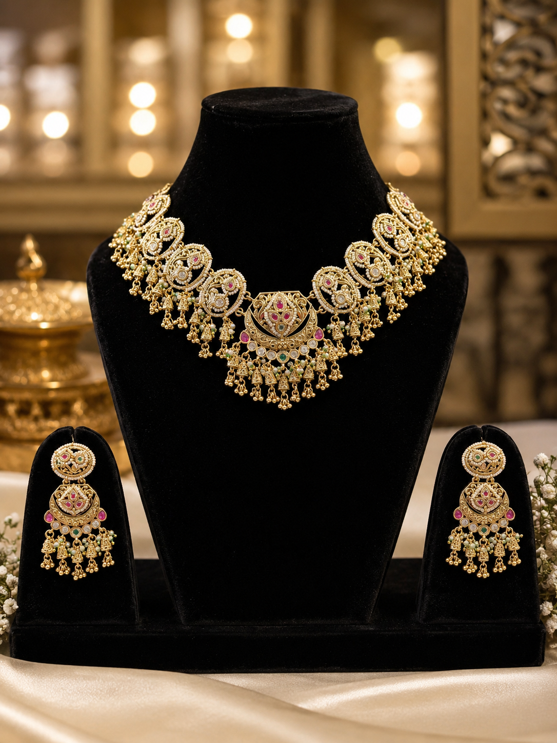 Regal Chandrika Temple Choker Set