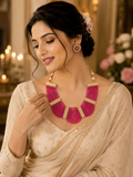 Pink Pearl Cascade Necklace Set