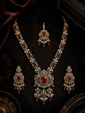 Ruby Royale Statement Necklace Set