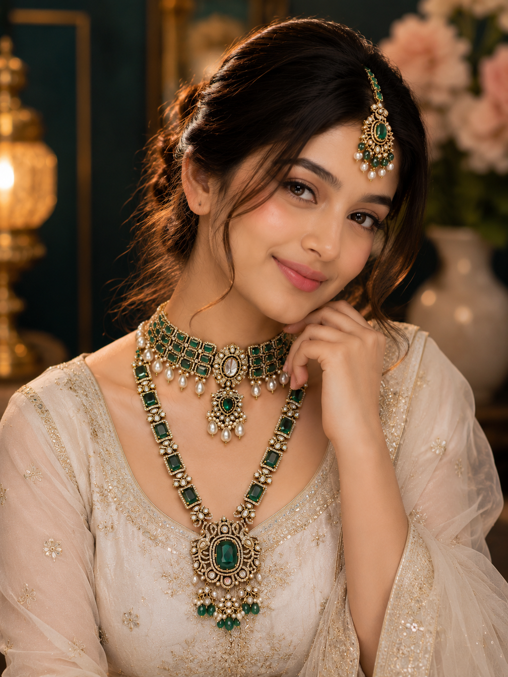 Royal Emerald Bridal Jewelry Set