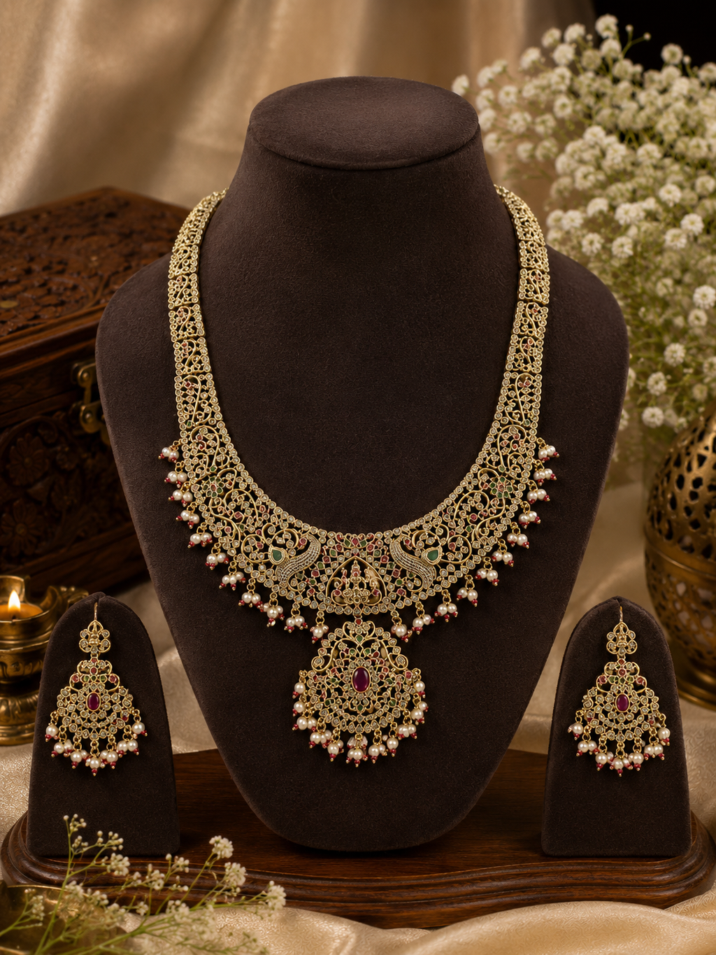 Rajwada Mayur Elegance Necklace