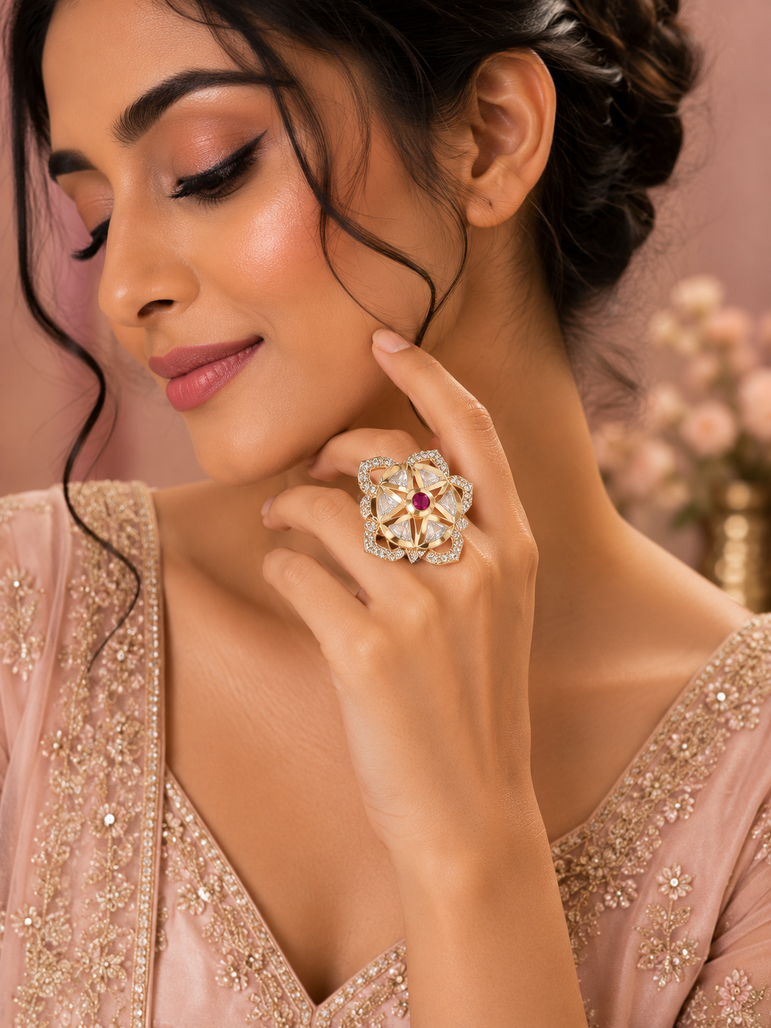 Rose Royale Statement Ring