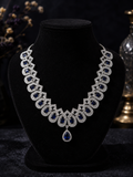 Royal Sapphire Crystal Statement Necklace