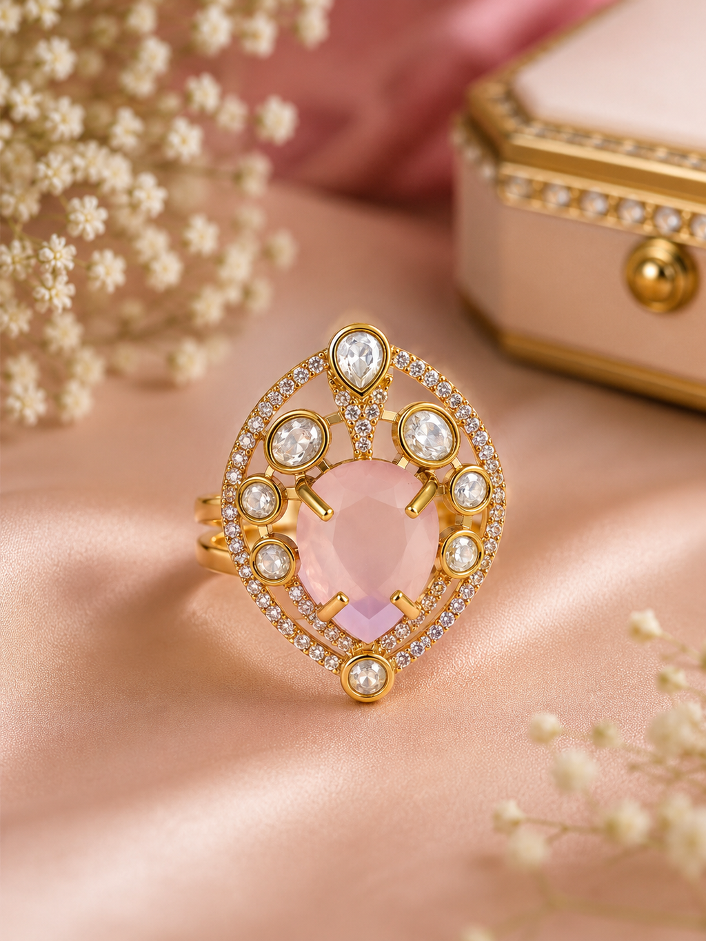 Crystal Heart Luxe Ring