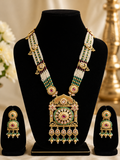 Royal Heritage Kundan Pearl Long Necklace Set