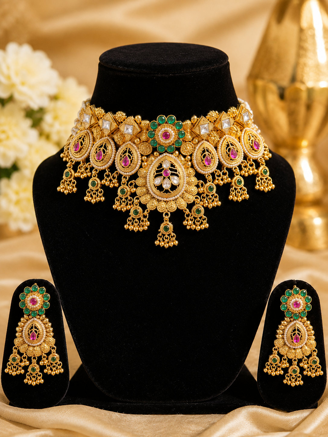 Royal Maharani Kundan Choker Set