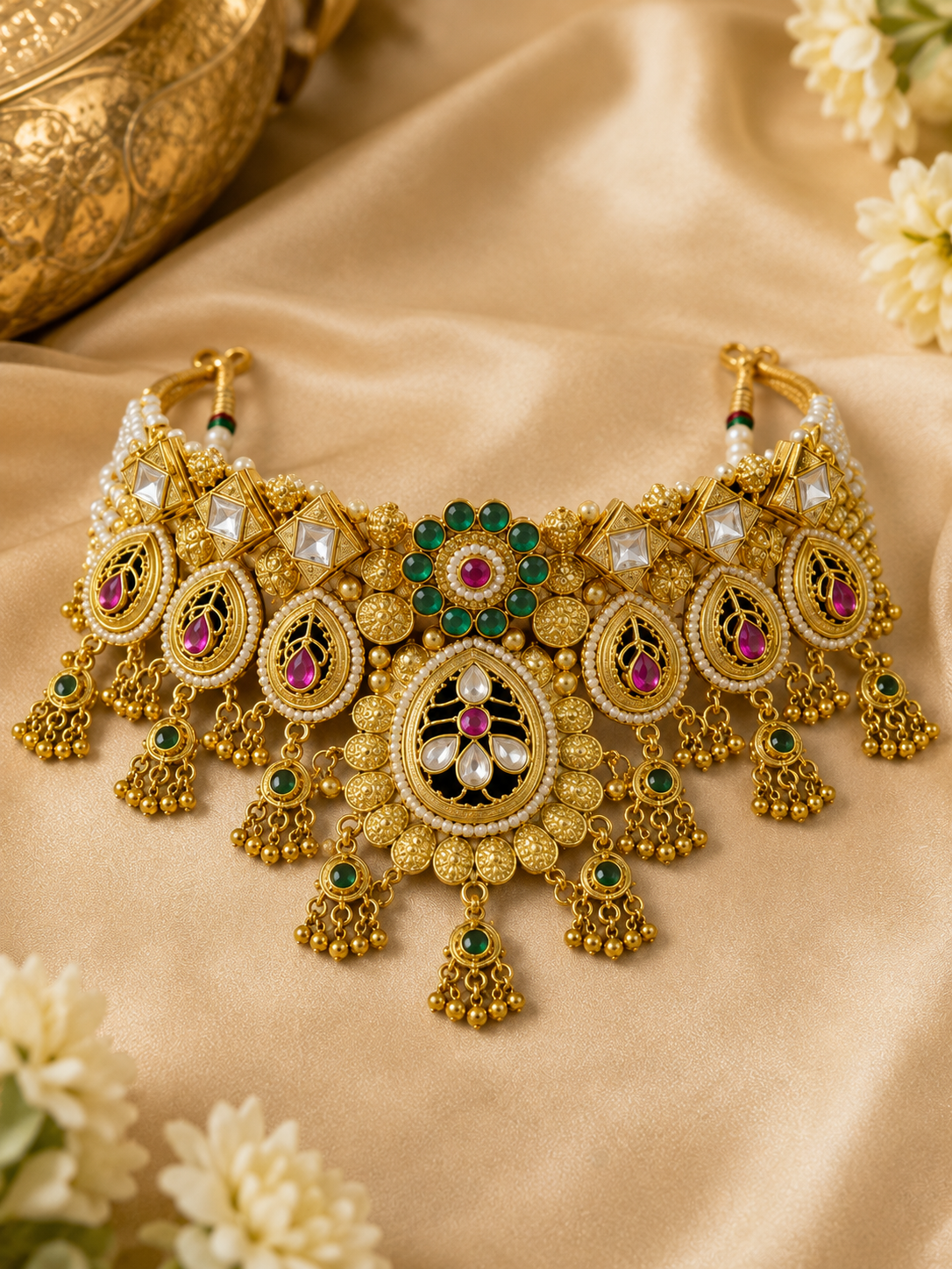 Royal Maharani Kundan Choker Set