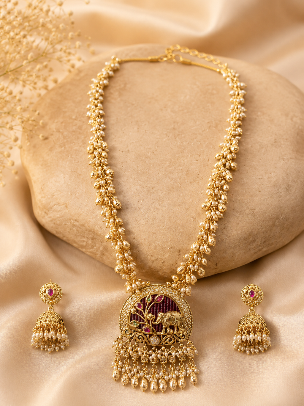 Gaja Heritage Temple Long Haram Set