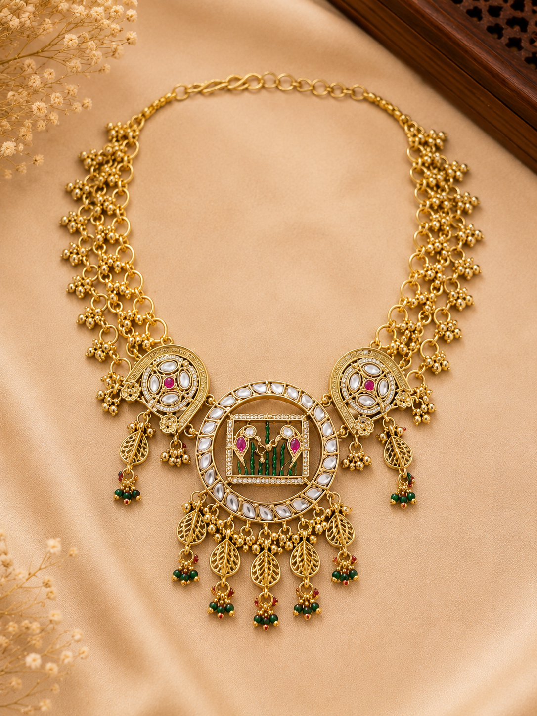 Royal Peacock Kundan Choker Set