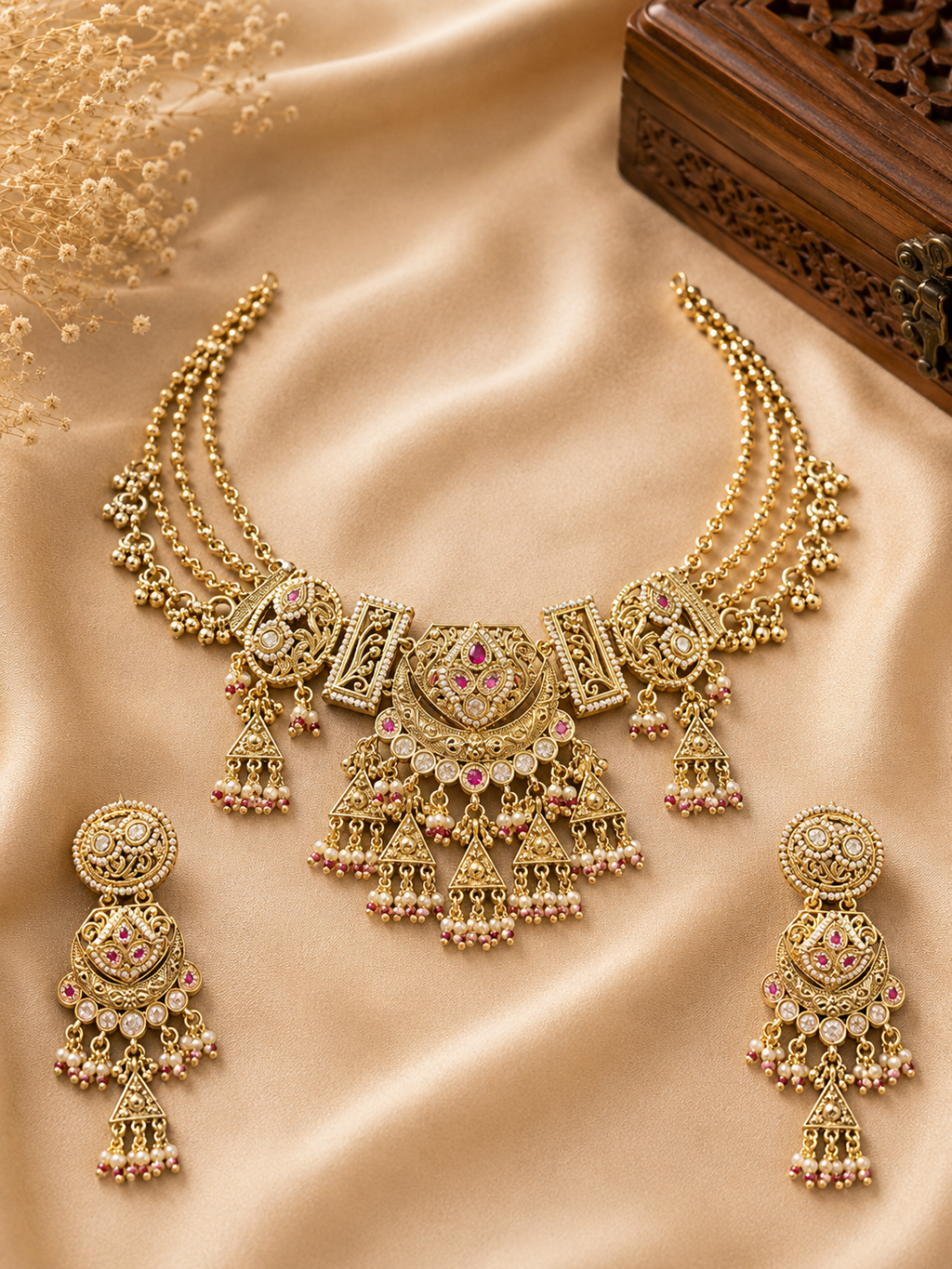 Maharani Kundan Heritage Choker Set