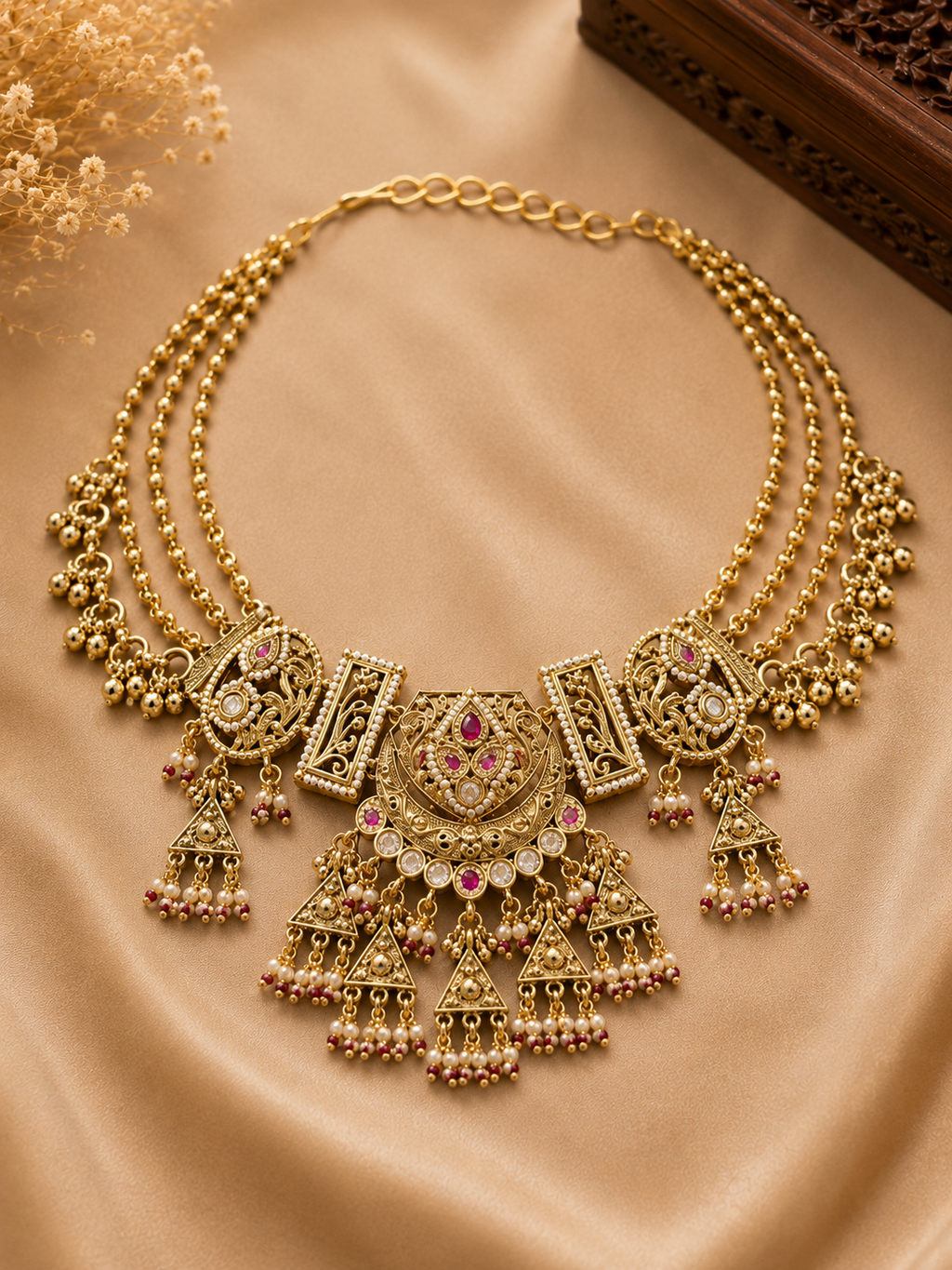 Maharani Kundan Heritage Choker Set