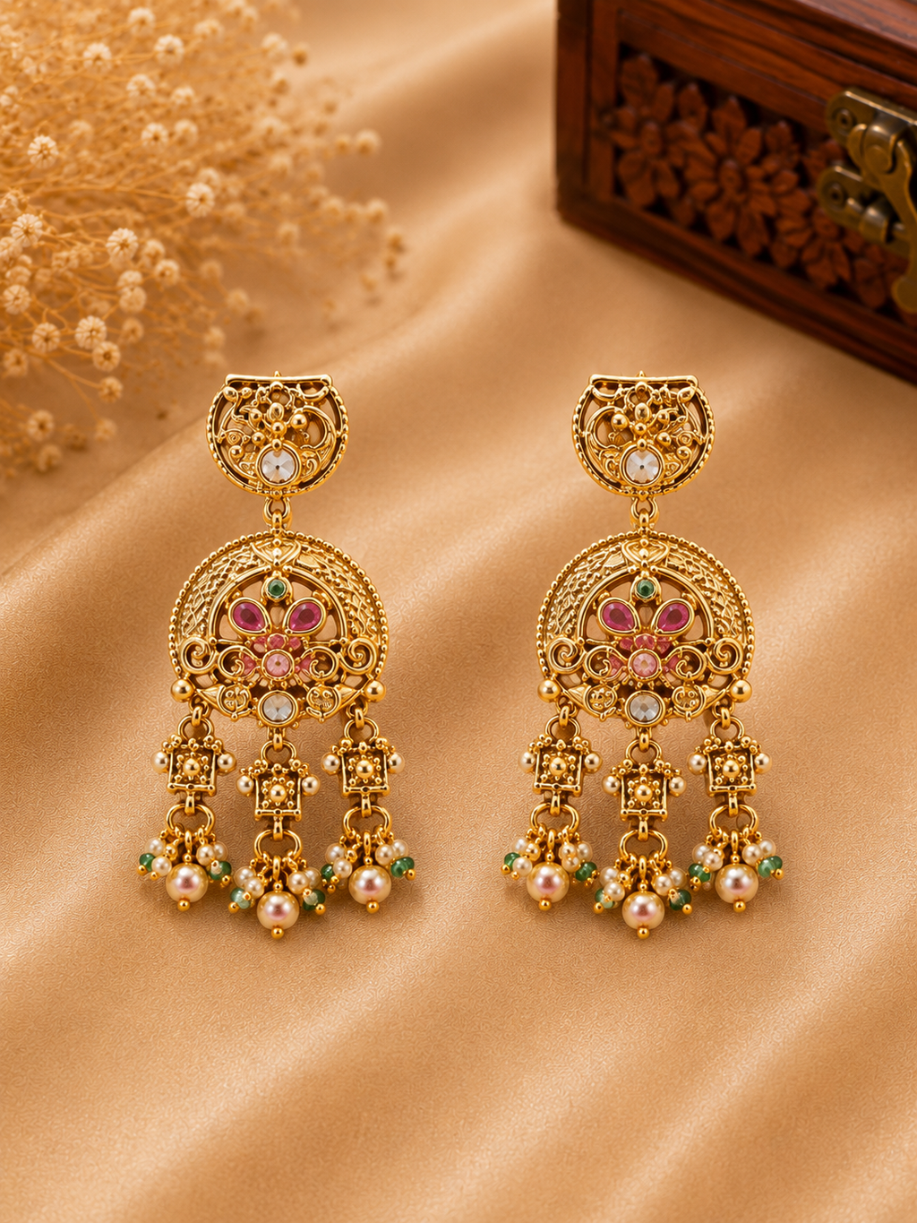 Royal Elephant Heritage Kundan Choker Set