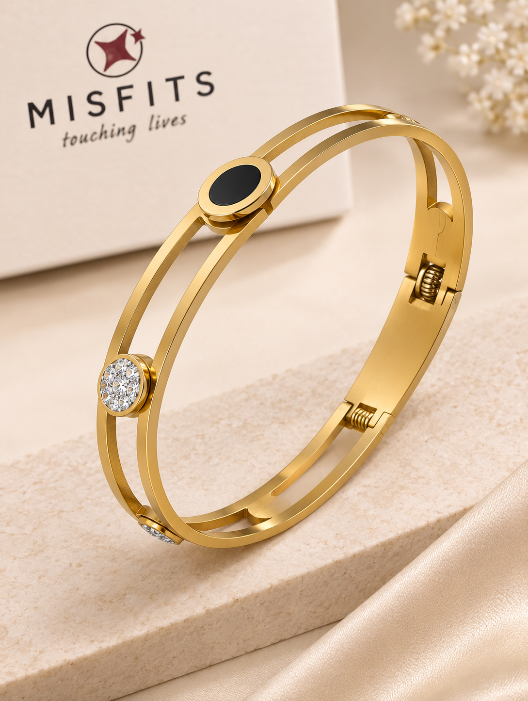 MISFITS Eclipse Crystal Duo Bangle