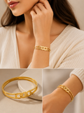 MISFITS Infinity Link Gold Bangle