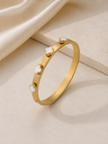 MISFITS Clover Charm Gold Bangel