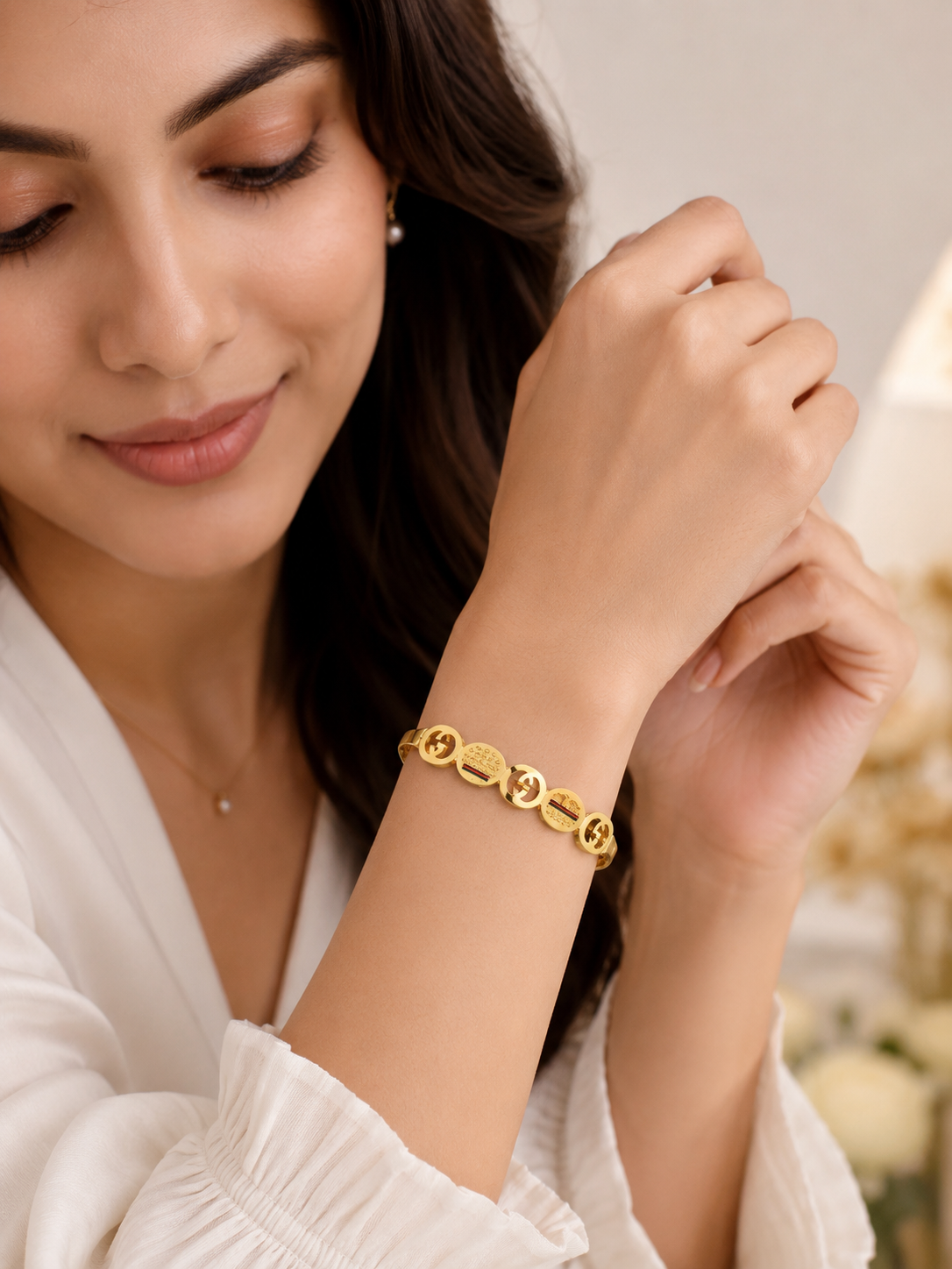 Luxe Harmony Gold Charm Bracelet