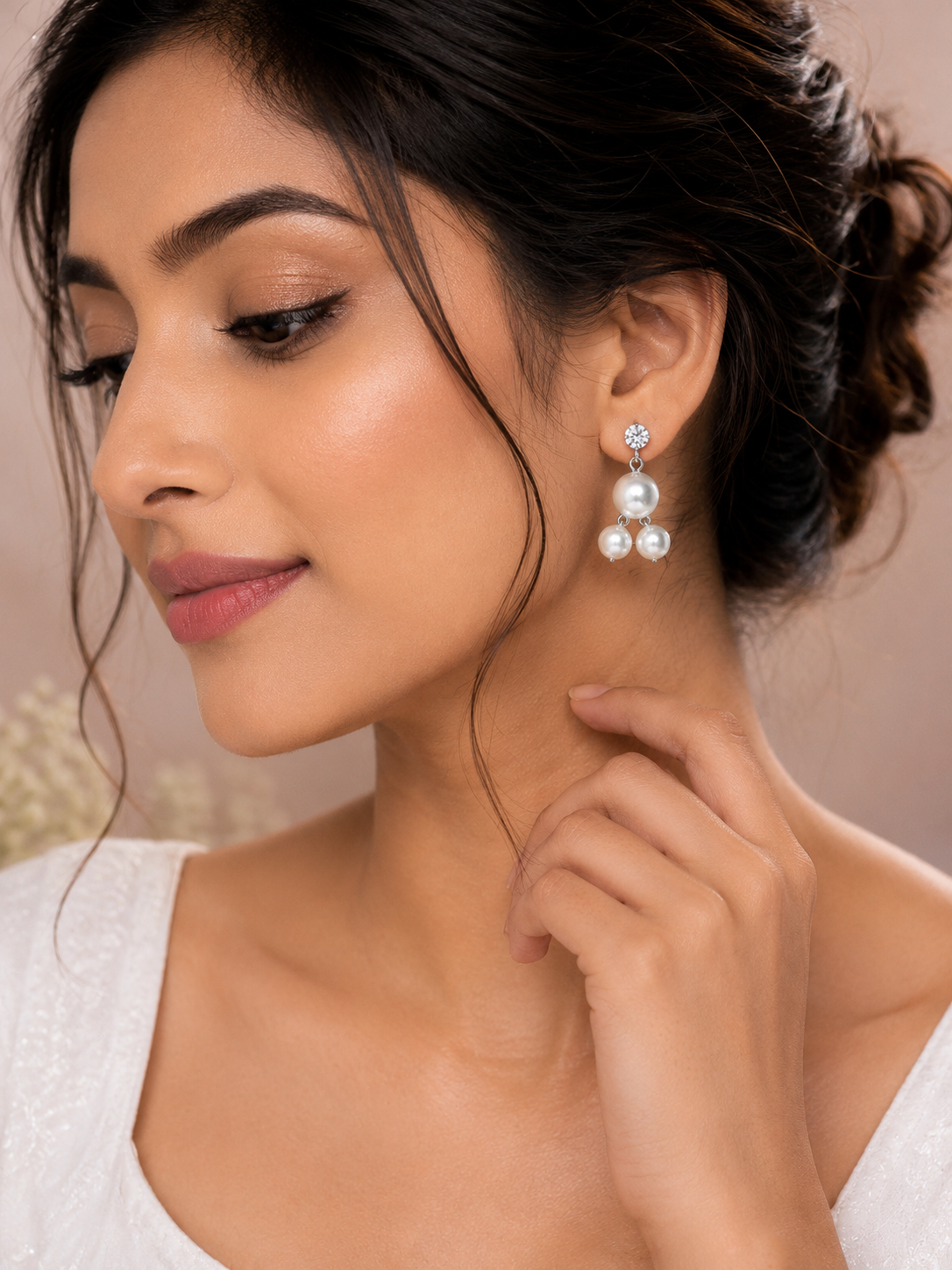 Pearl Cascade Drop Earrings