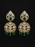 Emerald Royale Jhumka Earrings