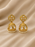 Royal Kundan Pearl Jhumka Earrings