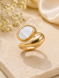 Praynil Luna Pearl Sculpt Statement Ring