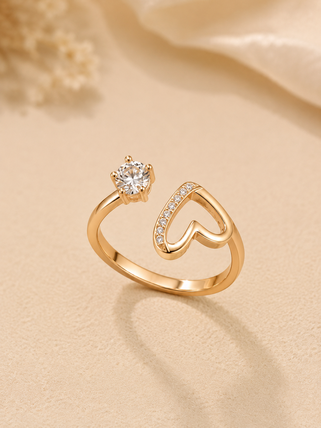 Praynil Eternal Heart Solitaire Ring