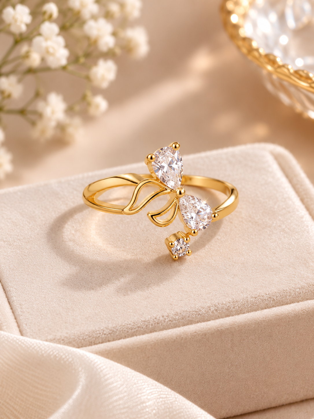 Aurora Butterfly Open Ring