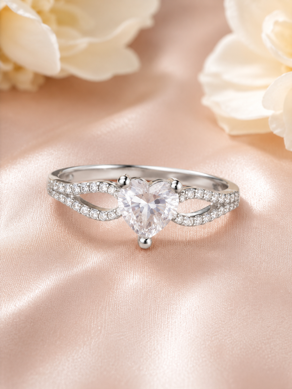 Praynil Eternal Heart Solitaire Ring