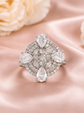 Praynil Celestial Blossom Halo Ring