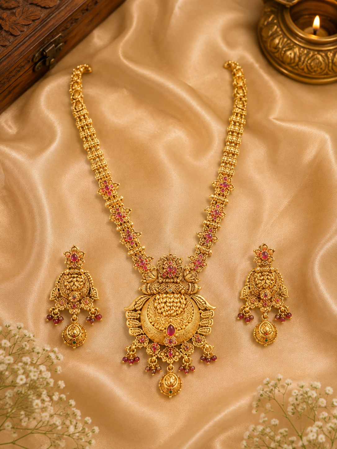 Maharani Lakshmi Antique Necklace Set